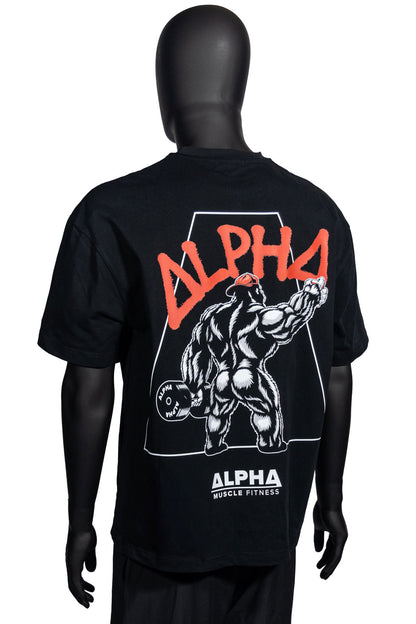 G Series Oversized Tee - Graffiti Design | Oversized Unisex Gym T-Shirt