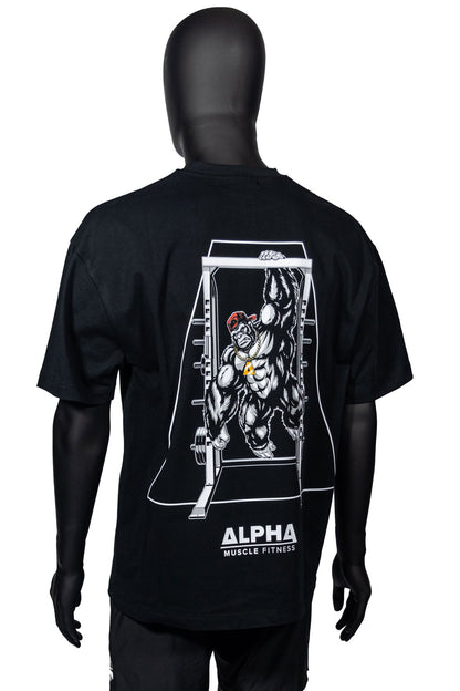G Series Oversized Tee - Rack Design | Oversized Unisex Gym T-Shirt