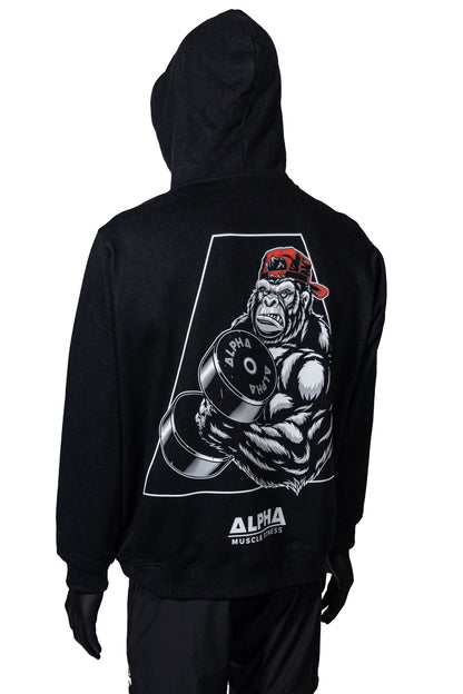 G Series Hoodie - Curl Design | Unisex Gym Hoodie