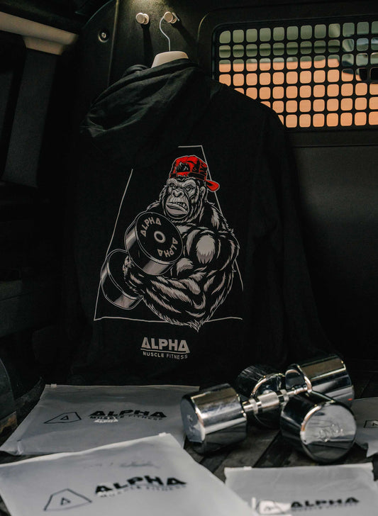 G Series Hoodie - Curl Design | Unisex Gym Hoodie