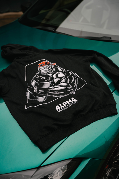 G Series Hoodie - Curl Design | Unisex Gym Hoodie