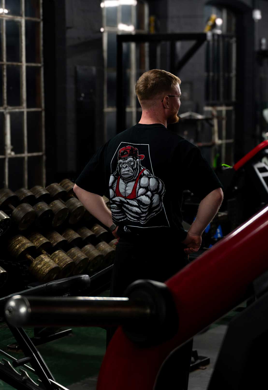 G Series Oversized Tee - Tough Guy Design | Oversized Unisex Gym T-Shirt