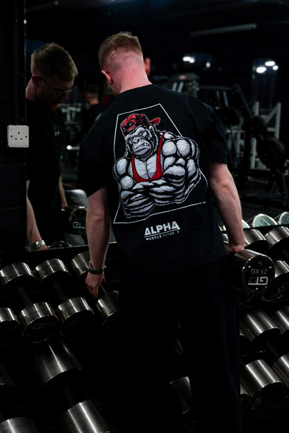 G Series Oversized Tee - Tough Guy Design | Oversized Unisex Gym T-Shirt