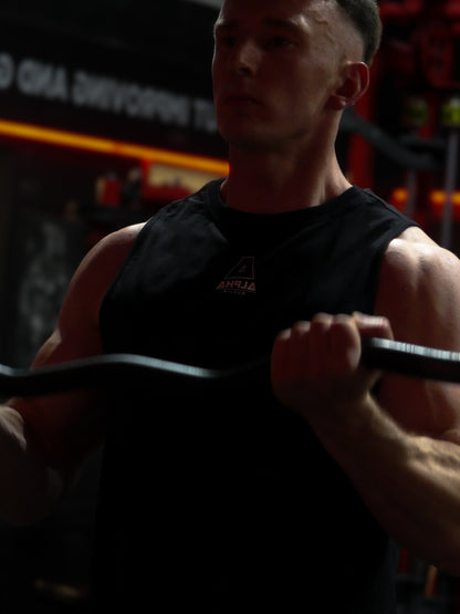 Crew Neck Muscle Vest | Bodybuilding Tank Top for Men